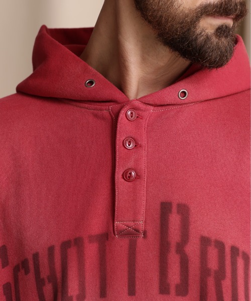 schott（ショット）の「【WEB LIMITED】Schott/ショット/HENRY NECK PARKA "SCHOTT BROS."/ヘンリーネック パーカー "ショット ブロス"（パーカー・メンズ・ブラック/ベージュ/レッド・M/L/2XL/XL）」の6枚目の写真