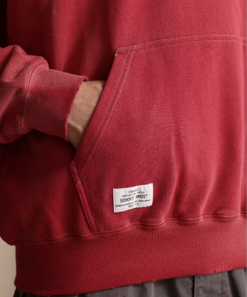 schott（ショット）の「【WEB LIMITED】Schott/ショット/HENRY NECK PARKA "SCHOTT BROS."/ヘンリーネック パーカー "ショット ブロス"（パーカー・メンズ・ブラック/ベージュ/レッド・M/L/2XL/XL）」の8枚目の写真