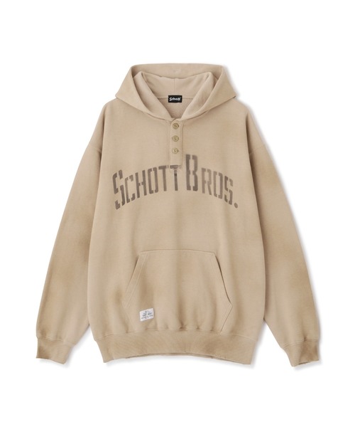 schott（ショット）の「【WEB LIMITED】Schott/ショット/HENRY NECK PARKA "SCHOTT BROS."/ヘンリーネック パーカー "ショット ブロス"（パーカー・メンズ・ブラック/ベージュ/レッド・M/L/2XL/XL）」の14枚目の写真