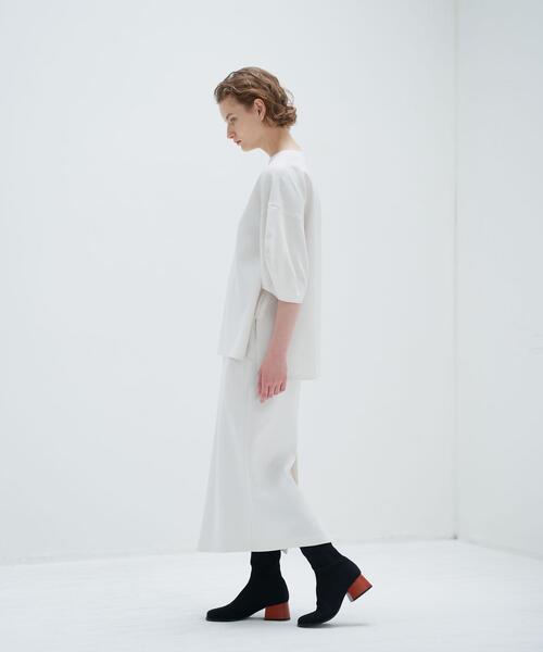 新品未使用　ランバンオンブルー タグ付き　デザイン　カットソー ホワイト 38 LANVIN ランバンオンブルー Tシャツ 38サイズ Mサイズ - メルカリ