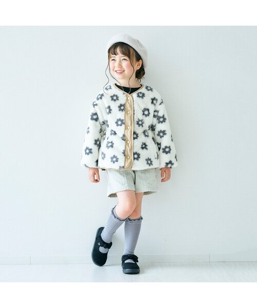 apres les cours（アプレレクール）の「ハートプレートベレー（ハンチング/ベレー帽・キッズ・ローズ/ブラック/ベージュ・54/58/50）」の6枚目の写真