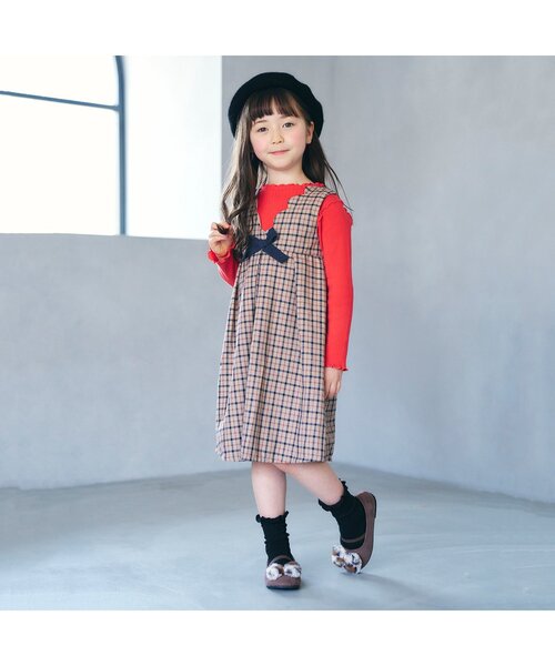 apres les cours（アプレレクール）の「ハートプレートベレー（ハンチング/ベレー帽・キッズ・ローズ/ブラック/ベージュ・54/58/50）」の11枚目の写真