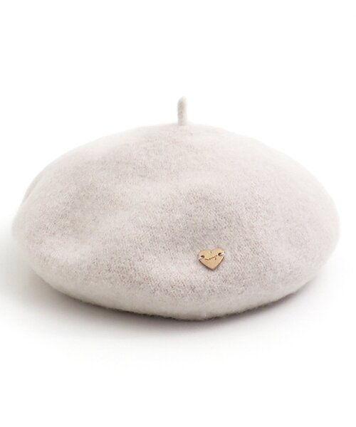 apres les cours（アプレレクール）の「ハートプレートベレー（ハンチング/ベレー帽・キッズ・ローズ/ブラック/ベージュ・54/58/50）」の15枚目の写真