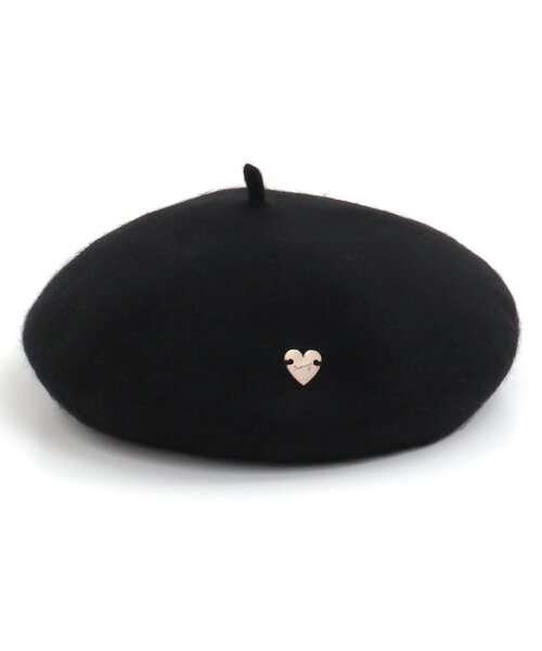 apres les cours（アプレレクール）の「ハートプレートベレー（ハンチング/ベレー帽・キッズ・ローズ/ブラック/ベージュ・54/58/50）」の16枚目の写真
