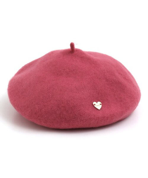apres les cours（アプレレクール）の「ハートプレートベレー（ハンチング/ベレー帽・キッズ・ローズ/ブラック/ベージュ・54/58/50）」の17枚目の写真