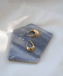 notch. | 【金属アレルギー対応】ワンタッチオーバルフープピアス/サージカルステンレス(ピアス(両耳用))