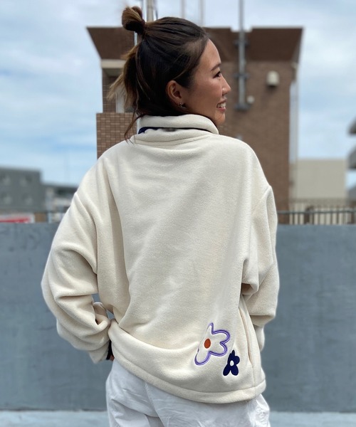 DISCUS ATHLETIC(ディスカス アスレチック)の「DISCUS ATHLETIC/ディスカスアスレチック フリース プルオーバー トレーナー 裏起毛 3487-8972(スウェット・レディース・ブラック/アイボリー/サックスブルー・L/M)」の6枚目の写真