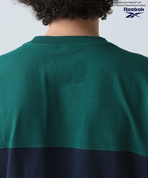 Reebok（リーボック）の「【Reebok×BAYFLOW】別注スポーティロングTシャツ（Tシャツ/カットソー・メンズ・ホワイト×グリーン/ネイビー系・MEDIUM/LARGE）」の13枚目の写真