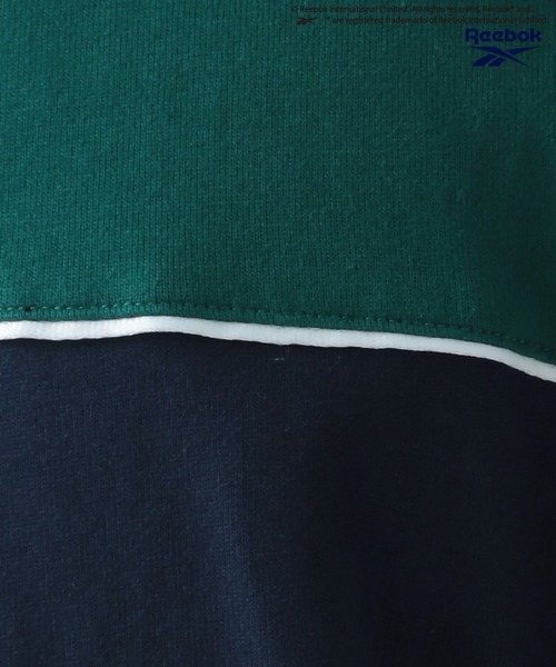 Reebok（リーボック）の「【Reebok×BAYFLOW】別注スポーティロングTシャツ（Tシャツ/カットソー・メンズ・ホワイト×グリーン/ネイビー系・MEDIUM/LARGE）」の16枚目の写真