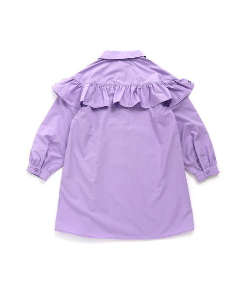 JENNI love（ジェニィラブ）の「そでフリルワンピ－ス（ワンピース・キッズ・サックスブルー/パープル・130cm/140cm/150cm/160cm）」の8枚目の写真