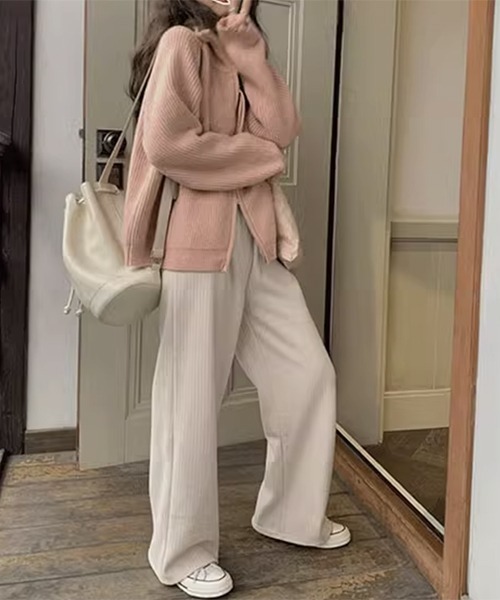 gossip!ロサンゼルス(ゴシップロサンゼルス)の「YUGA ジッパーニット カーディガン(カーディガン/ボレロ・レディース・ブラック/グレー/ブルー/ブラウン/ピンク/オフホワイト・FREE)」の21枚目の写真