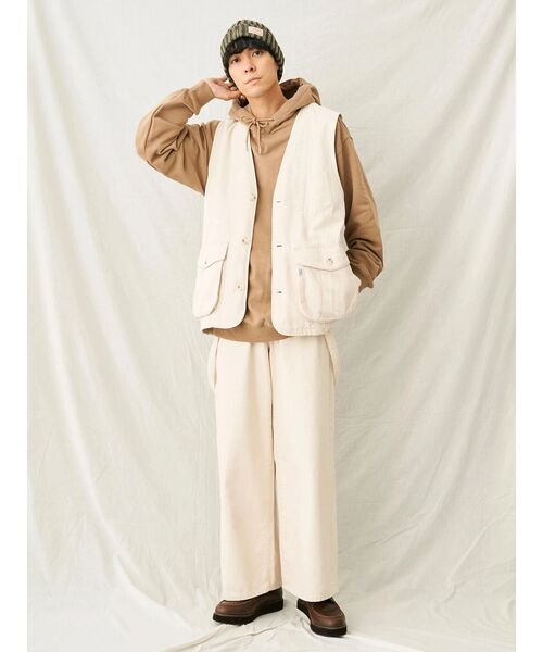 CRAFT STANDARD BOUTIQUE(クラフトスタンダードブティック)の「デニムハンティングベスト(ベスト・メンズ・ダークインディゴブルー/インディゴブルー/アイボリー・L/M)」の8枚目の写真