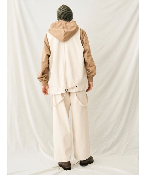 CRAFT STANDARD BOUTIQUE(クラフトスタンダードブティック)の「デニムハンティングベスト(ベスト・メンズ・ダークインディゴブルー/インディゴブルー/アイボリー・L/M)」の12枚目の写真