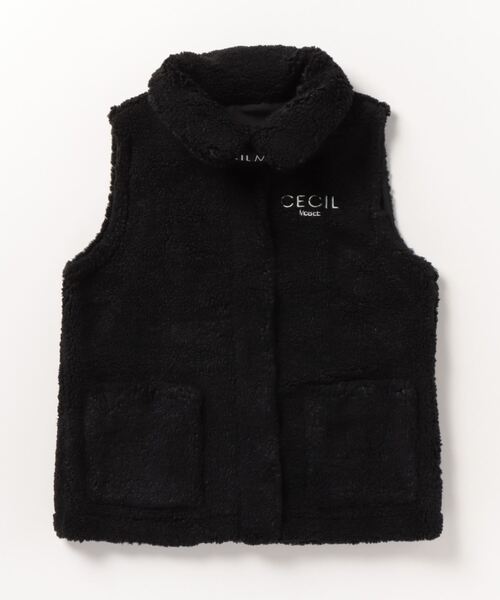 CECIL McBEE(セシルマクビー)の「フリースベスト(ベスト・レディース・オフホワイト/ブラック・2/1)」の13枚目の写真
