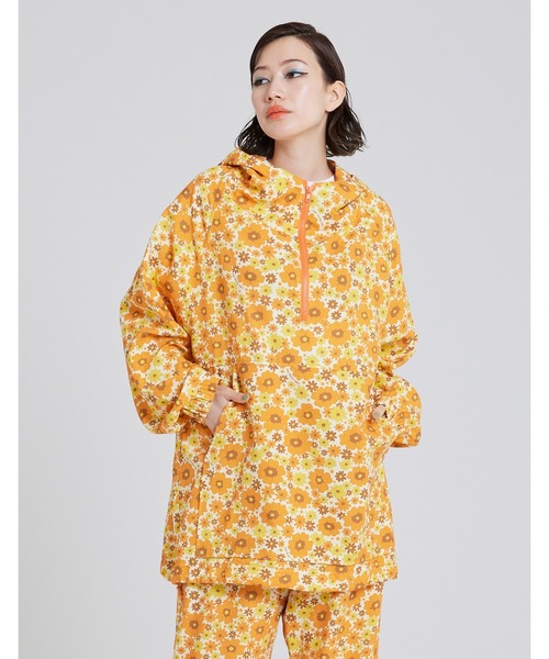 ARCHIVER(アーカイバ)の「【8】【Little sunny bite】Original flower print hoodie(パーカー・レディース・パープル/ピンク/オレンジ・MEDIUM/SMALL)」の3枚目の写真