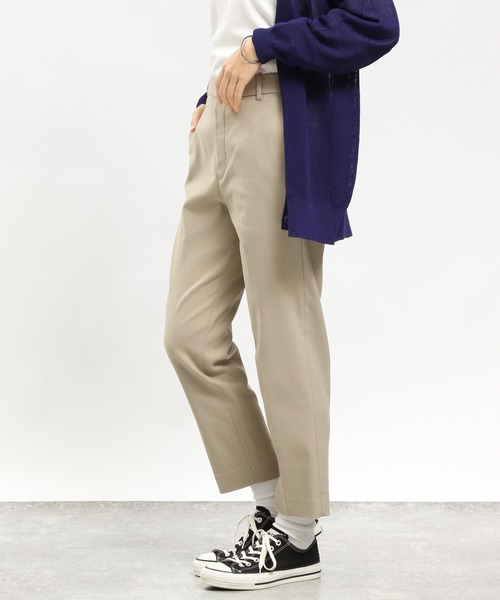 GLOBAL WORK Smile Seed Store(グローバルワーク スマイルシードストア)の「NRストレッチスリムテーパードパンツ/180920(その他パンツ・レディース・ブラック/アイボリー/ネイビー/グレー/杢グレー/ベージュ・LARGE/SMALL/X-LARGE/MEDIUM)」の5枚目の写真