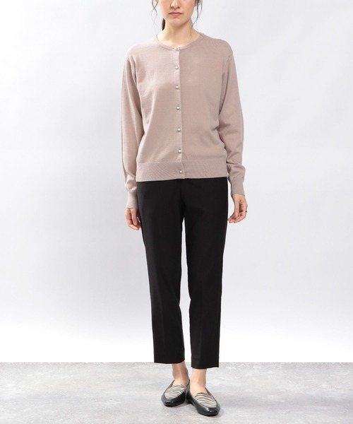 GLOBAL WORK Smile Seed Store(グローバルワーク スマイルシードストア)の「NRストレッチスリムテーパードパンツ/180920(その他パンツ・レディース・ブラック/アイボリー/ネイビー/グレー/杢グレー/ベージュ・LARGE/SMALL/X-LARGE/MEDIUM)」の9枚目の写真