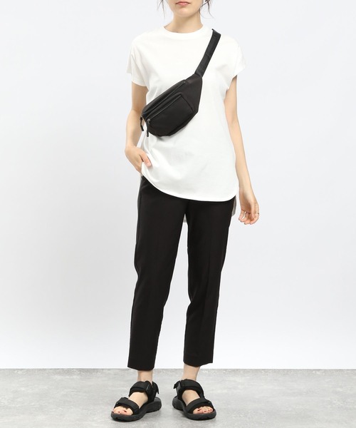 GLOBAL WORK Smile Seed Store(グローバルワーク スマイルシードストア)の「NRストレッチスリムテーパードパンツ/180920(その他パンツ・レディース・ブラック/アイボリー/ネイビー/グレー/杢グレー/ベージュ・LARGE/SMALL/X-LARGE/MEDIUM)」の12枚目の写真