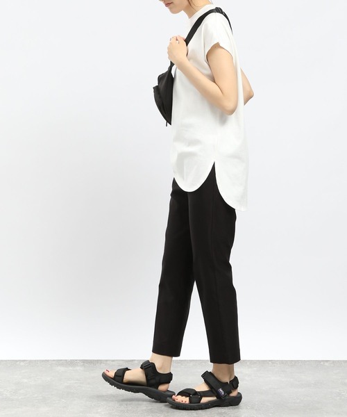 GLOBAL WORK Smile Seed Store(グローバルワーク スマイルシードストア)の「NRストレッチスリムテーパードパンツ/180920(その他パンツ・レディース・ブラック/アイボリー/ネイビー/グレー/杢グレー/ベージュ・LARGE/SMALL/X-LARGE/MEDIUM)」の13枚目の写真