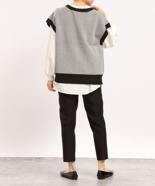 GLOBAL WORK Smile Seed Store(グローバルワーク スマイルシードストア)の「NRストレッチスリムテーパードパンツ/180920(その他パンツ・レディース・ブラック/アイボリー/ネイビー/グレー/杢グレー/ベージュ・LARGE/SMALL/X-LARGE/MEDIUM)」の15枚目の写真