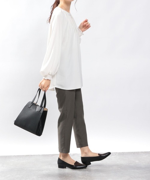 GLOBAL WORK Smile Seed Store(グローバルワーク スマイルシードストア)の「NRストレッチスリムテーパードパンツ/180920(その他パンツ・レディース・ブラック/アイボリー/ネイビー/グレー/杢グレー/ベージュ・LARGE/SMALL/X-LARGE/MEDIUM)」の21枚目の写真