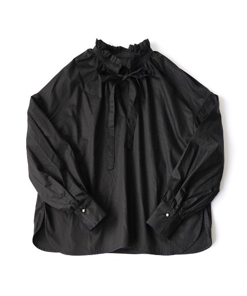 フリルブラウス フリルカラー ギャザーブラウス（シャツ/ブラウス）｜MIMIMEMETE（ミミメメット）