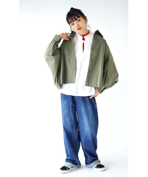 フリルブラウス フリルカラー ギャザーブラウス（シャツ/ブラウス）｜MIMIMEMETE（ミミメメット）