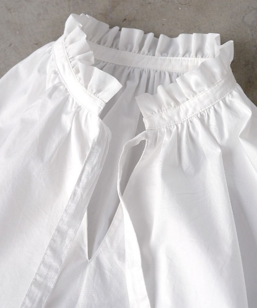 フリルブラウス フリルカラー ギャザーブラウス（シャツ/ブラウス）｜MIMIMEMETE（ミミメメット）