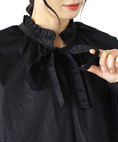 フリルブラウス フリルカラー ギャザーブラウス（シャツ/ブラウス）｜MIMIMEMETE（ミミメメット）