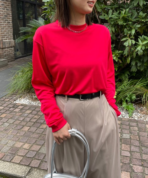 United Athle(ユナイテッドアスレ)の「【United Athle】dry silky touch long sleeve t-shirt / ドライ シルキータッチ ロングスリーブ Tシャツ UVカット ロンT 5089(Tシャツ/カットソー・レディース・チャコールグレー/オリーブ/ブラック/レッド/ホワイト/ネイビー/ロイヤルブルー・L/XL/S/M)」の7枚目の写真