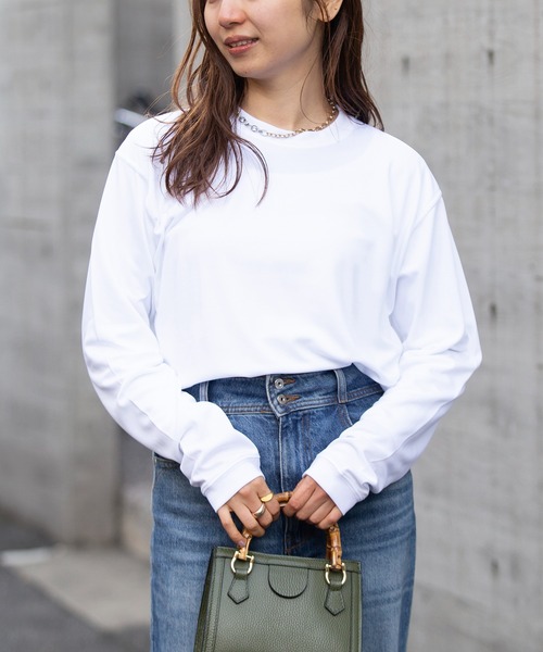 United Athle(ユナイテッドアスレ)の「【United Athle】dry silky touch long sleeve t-shirt / ドライ シルキータッチ ロングスリーブ Tシャツ UVカット ロンT 5089(Tシャツ/カットソー・レディース・チャコールグレー/オリーブ/ブラック/レッド/ホワイト/ネイビー/ロイヤルブルー・L/XL/S/M)」の18枚目の写真