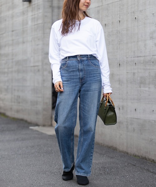 United Athle(ユナイテッドアスレ)の「【United Athle】dry silky touch long sleeve t-shirt / ドライ シルキータッチ ロングスリーブ Tシャツ UVカット ロンT 5089(Tシャツ/カットソー・レディース・チャコールグレー/オリーブ/ブラック/レッド/ホワイト/ネイビー/ロイヤルブルー・L/XL/S/M)」の16枚目の写真