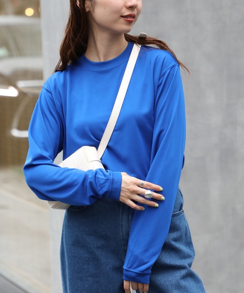 United Athle(ユナイテッドアスレ)の「【United Athle】dry silky touch long sleeve t-shirt / ドライ シルキータッチ ロングスリーブ Tシャツ UVカット ロンT 5089(Tシャツ/カットソー・レディース・チャコールグレー/オリーブ/ブラック/レッド/ホワイト/ネイビー/ロイヤルブルー・L/XL/S/M)」の14枚目の写真