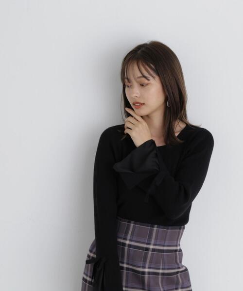 PROPORTION BODY DRESSING（プロポーションボディドレッシング）の「リボンフレアーニット / 1213270030（ニット/セーター・レディース・ブラック/ピンク/ホワイト系その他・SMALL/MEDIUM）」の5枚目の写真