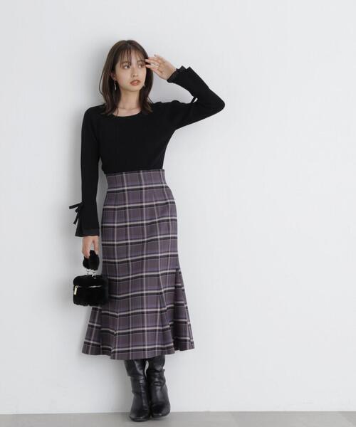 PROPORTION BODY DRESSING（プロポーションボディドレッシング）の「リボンフレアーニット / 1213270030（ニット/セーター・レディース・ブラック/ピンク/ホワイト系その他・SMALL/MEDIUM）」の8枚目の写真