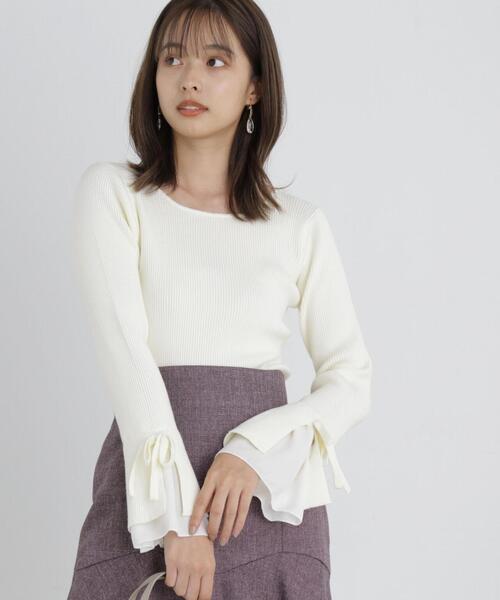 PROPORTION BODY DRESSING（プロポーションボディドレッシング）の「リボンフレアーニット / 1213270030（ニット/セーター・レディース・ブラック/ピンク/ホワイト系その他・SMALL/MEDIUM）」の10枚目の写真