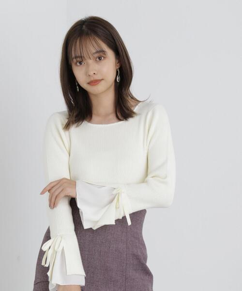 PROPORTION BODY DRESSING（プロポーションボディドレッシング）の「リボンフレアーニット / 1213270030（ニット/セーター・レディース・ブラック/ピンク/ホワイト系その他・SMALL/MEDIUM）」の11枚目の写真