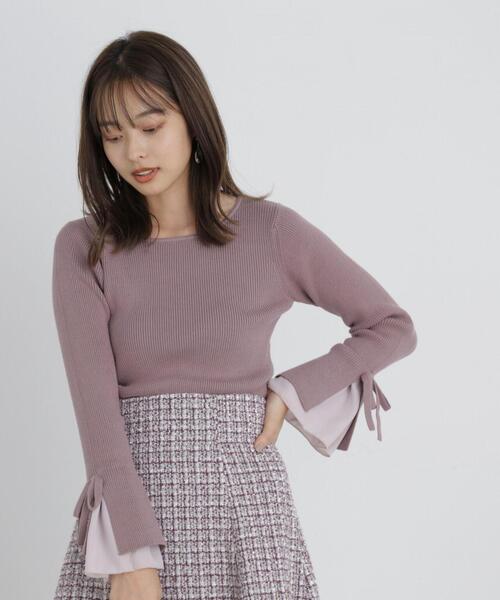 PROPORTION BODY DRESSING（プロポーションボディドレッシング）の「リボンフレアーニット / 1213270030（ニット/セーター・レディース・ブラック/ピンク/ホワイト系その他・SMALL/MEDIUM）」の16枚目の写真