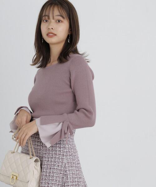 PROPORTION BODY DRESSING（プロポーションボディドレッシング）の「リボンフレアーニット / 1213270030（ニット/セーター・レディース・ブラック/ピンク/ホワイト系その他・SMALL/MEDIUM）」の17枚目の写真