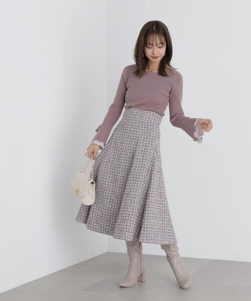 PROPORTION BODY DRESSING（プロポーションボディドレッシング）の「リボンフレアーニット / 1213270030（ニット/セーター・レディース・ブラック/ピンク/ホワイト系その他・SMALL/MEDIUM）」の22枚目の写真