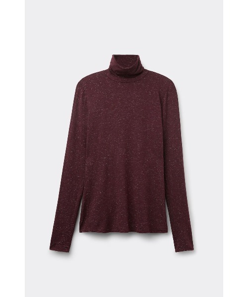 セール】ラメ入りカシミア混 ライトモダール タートルネックニット