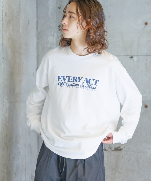 PAGEBOY(ページボーイ)の「PBLIM/フロッキーロゴロンT(Tシャツ/カットソー・レディース・ブラック/オフホワイト・MEDIUM/LARGE)」の3枚目の写真