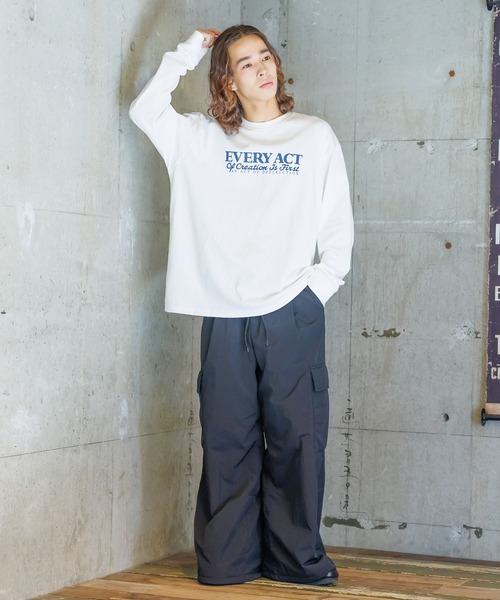 PAGEBOY(ページボーイ)の「PBLIM/フロッキーロゴロンT(Tシャツ/カットソー・レディース・ブラック/オフホワイト・MEDIUM/LARGE)」の6枚目の写真