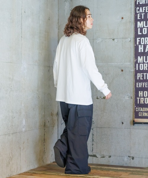 PAGEBOY(ページボーイ)の「PBLIM/フロッキーロゴロンT(Tシャツ/カットソー・レディース・ブラック/オフホワイト・MEDIUM/LARGE)」の7枚目の写真