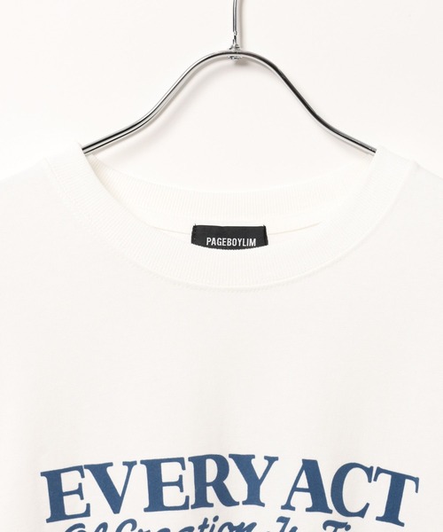 PAGEBOY(ページボーイ)の「PBLIM/フロッキーロゴロンT(Tシャツ/カットソー・レディース・ブラック/オフホワイト・MEDIUM/LARGE)」の16枚目の写真