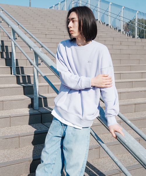 STARTER(スターター)の「【STARTER】スターター BIG 裏毛長袖 クルースウェット 1634094【セットアップ対応】(スウェット・メンズ・ライトグレー/ヘザーグレー/ブラック/モカ/ラベンダー/クリーム/ネイビー/カーキ・L/S/XL/XXL/M)」の8枚目の写真