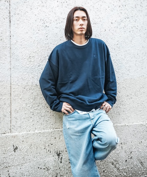 STARTER(スターター)の「【STARTER】スターター BIG 裏毛長袖 クルースウェット 1634094【セットアップ対応】(スウェット・メンズ・ライトグレー/ヘザーグレー/ブラック/モカ/ラベンダー/クリーム/ネイビー/カーキ・L/S/XL/XXL/M)」の2枚目の写真
