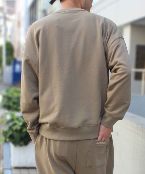 STARTER(スターター)の「【STARTER】スターター BIG 裏毛長袖 クルースウェット 1634094【セットアップ対応】(スウェット・メンズ・ライトグレー/ヘザーグレー/ブラック/モカ/ラベンダー/クリーム/ネイビー/カーキ・L/S/XL/XXL/M)」の19枚目の写真