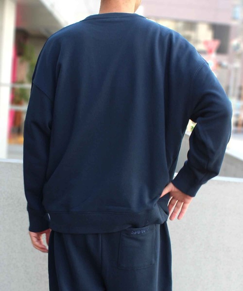 STARTER(スターター)の「【STARTER】スターター BIG 裏毛長袖 クルースウェット 1634094【セットアップ対応】(スウェット・メンズ・ライトグレー/ヘザーグレー/ブラック/モカ/ラベンダー/クリーム/ネイビー/カーキ・L/S/XL/XXL/M)」の13枚目の写真