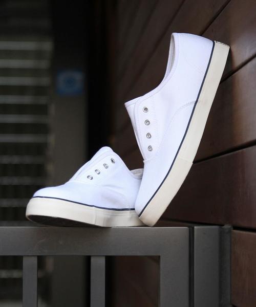 coen(コーエン)の「NEWキャンバススニーカー(スニーカー・メンズ・ホワイト/ブラック/ネイビー・SMALL/LARGE/MEDIUM)」の4枚目の写真